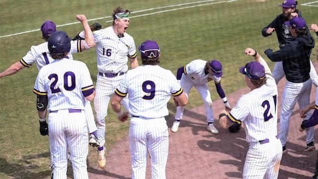 West Chester celebrates another DII baseball win.